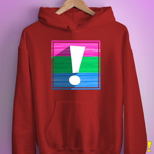 Polysexual Pride Flag Exclamation Point Hoodie